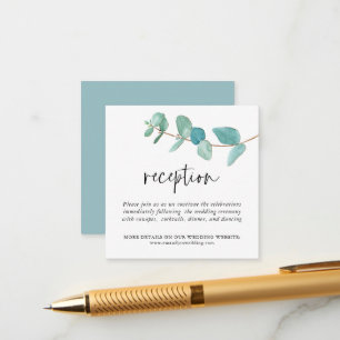 MINI SIZE Eucalyptus Weddenschap Informatiekaartje