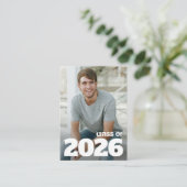 MINI Size Glossy Fotodiploma Uitnodigingen (Staand voorkant)