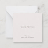 MINI SIZE Joy Love Peace Angel Holiday Kaart Notitiekaartje (Achterkant)