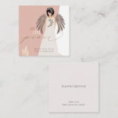 MINI SIZE Joy Love Peace Angel Holiday Kaart Notitiekaartje (Voorkant / Achterkant)