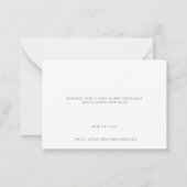 MINI SIZE Nativiteitsscène weg in een woedende fee Notitiekaartje (Achterkant)