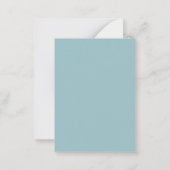 MINI SIZE Pastel Eucalyptus Weddenschap opslaan Da Notitiekaartje (Achterkant)