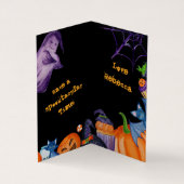 MINI SIZE Spooky Happy Halloween Classroom Kaart Visitekaartje (Binnen)