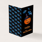 MINI SIZE Spooky Happy Halloween Classroom Kaart Visitekaartje (Buitenkant)