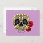 Mini Skeletons Suikerhuid Briefkaart (Voorkant / Achterkant)