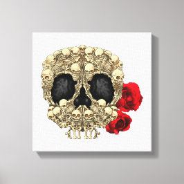 Mini Skeletons Suikerhuid Canvas Afdruk