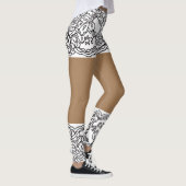 Mini Skirt Lace Beige Leggings-XS-XL Leggings (Rechts)