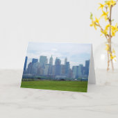 Mini Skyline (leeg wenskaart) Kaart (Gele Bloem)