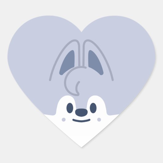 MINI SKZOO ★ Wolf Chan Hart Sticker (Voorkant)