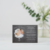 Mini Sla de datumkaarten op - met al uw informatie Klantenkaartje (Staand voorkant)