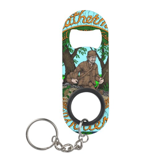 Mini Sleutelhanger Loop / Draai de flesopening van Sleutelhanger Flessenopener (Voorkant)