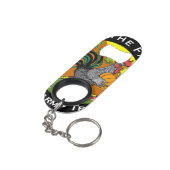 Mini Sleutelhanger Loop / Draai de flesopening van Sleutelhanger Flessenopener (Achterkant Gekanteld)