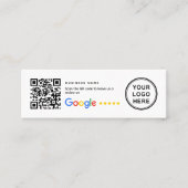 Mini Small QR Code Google Review Business Inserts Mini Visitekaartje (Voorkant)