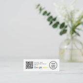 Mini Small QR Code Google Review Business Inserts Visitekaartje (Staand voorkant)