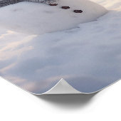 Mini Sneeuwmannen op een heldere dag Poster (Hoek)
