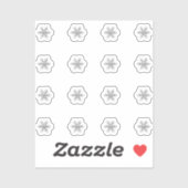 Mini Snowflake Stickers (Vel)