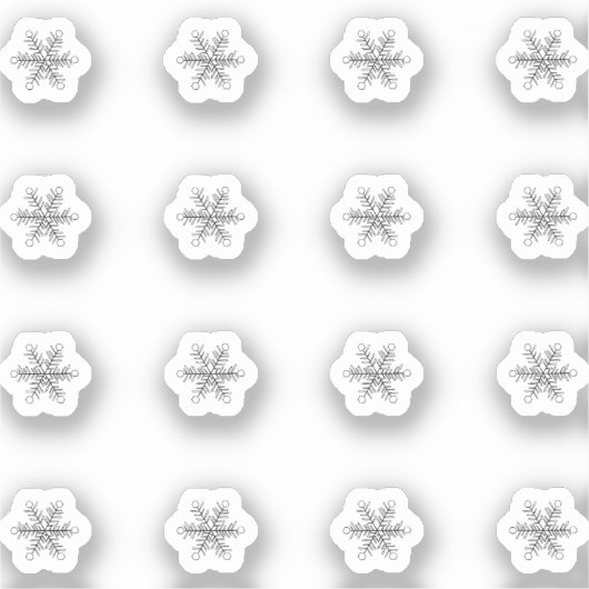 Mini Snowflake Stickers (Voorkant)