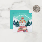 MINI Snowman: Een aantal mensen die tijdens de vak Notitiekaartje (Voorkant / Achterkant in situ)