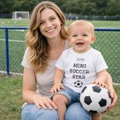Mini Soccer Star Custom Baby Name Outfit