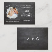 Mini sparen de Datum Fotokaarten Visitekaartje (Voorkant / Achterkant)