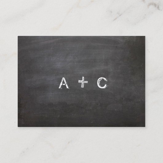 Mini sparen de Datum Fotokaarten Visitekaartje (Achterkant)