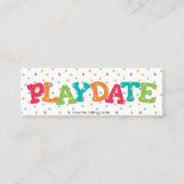 Mini speeldatum die we graag willen ophangen contactkaartje (Voorkant)