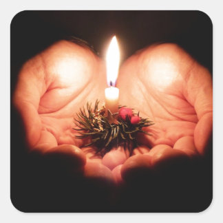 Mini-spray Vierkante Sticker