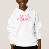 Mini Squad Cute Pink Girl Slogan Bodysuit (Voorkant)