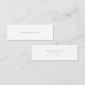 mini-standaardsteen mini visitekaartje (Voorkant / Achterkant)