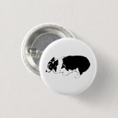 Mini stap, vrolijke trots ronde button 3,2 cm (Voorkant /achterkant)