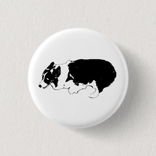 Mini stap, vrolijke trots ronde button 3,2 cm (Voorkant)