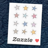 Mini Stars-Stickers instellen Sticker