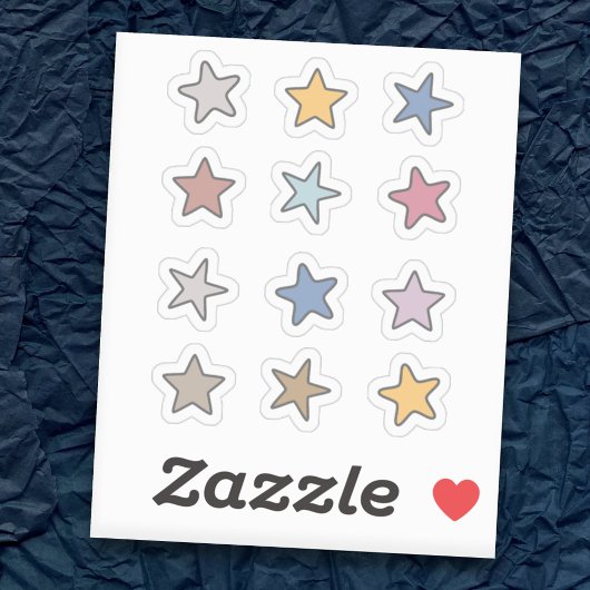 Mini Stars-Stickers instellen Sticker