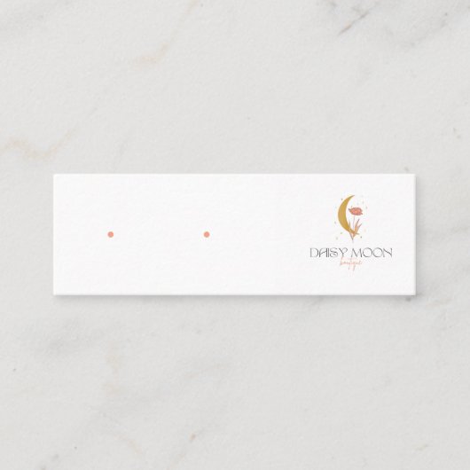 Mini Stekkaart met gaten Mini Visitekaartje (Voorkant)