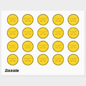 MINI-STICKERS VOOR UITWENDIG GEBRUIK RONDE STICKER (Vel)