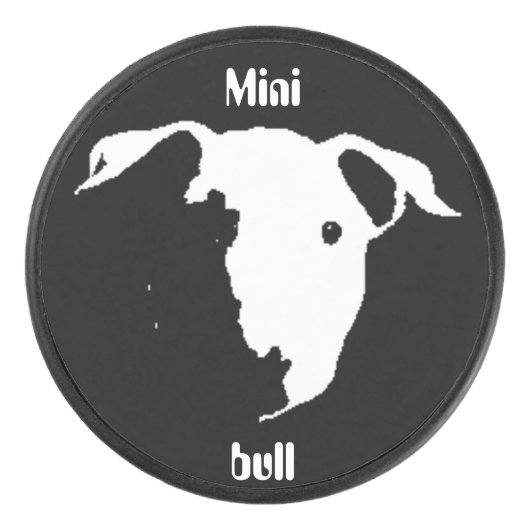 mini-stier hockey puck (Voorkant)