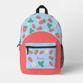 Mini Strawberry Blossom personaliseerbaar Bedrukte Rugzak