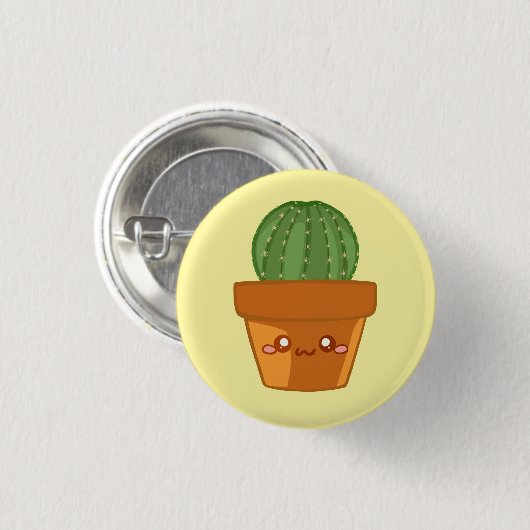 Mini Succulent Arrangement Ronde Button 3,2 Cm (Voorkant /achterkant)