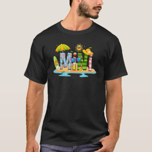 Mini Summer Vacation Beach Matching Family Trip Mo T-shirt