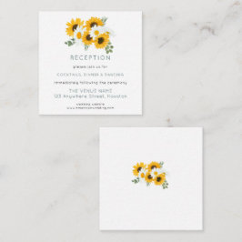 MINI Sunflower Weddenschappen Reception Details Informatiekaartje