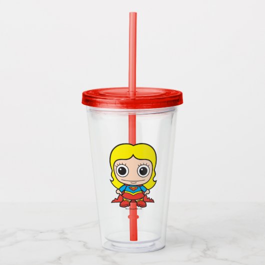 Mini Supergirl Acryl Drinkbeker (Voorkant)
