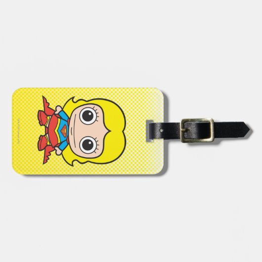 Mini Supergirl Bagagelabel (Voorkant horizontaal)