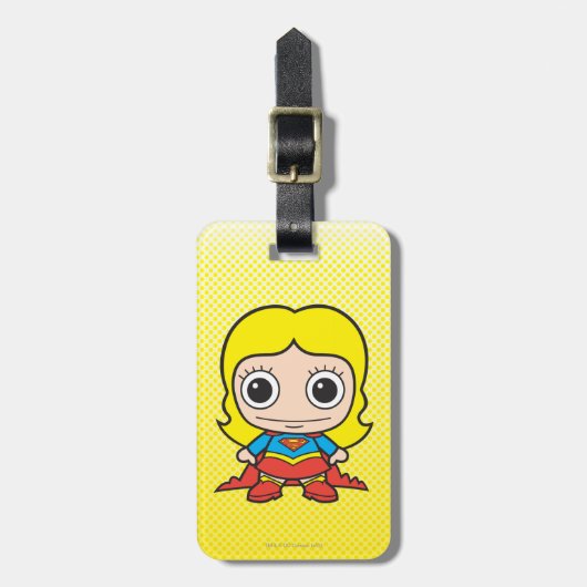Mini Supergirl Bagagelabel (Voorkant verticaal)