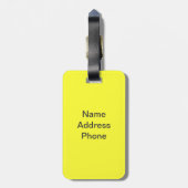 Mini Supergirl Bagagelabel (Achterkant verticaal)