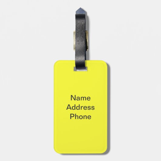 Mini Supergirl Bagagelabel (Achterkant verticaal)