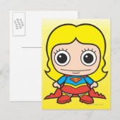 Mini Supergirl Briefkaart (Voorkant / Achterkant)