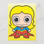 Mini Supergirl Briefkaart (Voorkant)