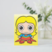 Mini Supergirl Briefkaart (Staand voorkant)