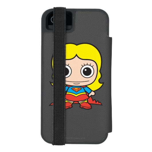 Mini Supergirl Incipio iPhone Portemonnee Hoesje (Agenda Achterkant)