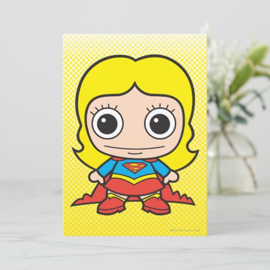 Mini Supergirl Kaart (Staand voorkant)